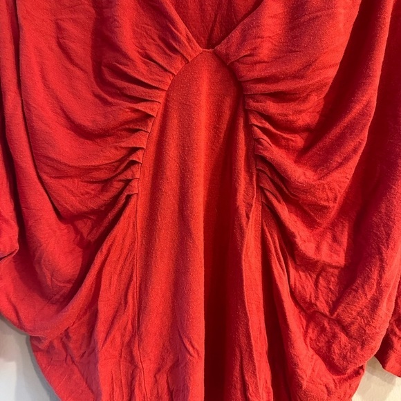 Sundance Red Rayon Blouse Size XL - Picture 10 of 10